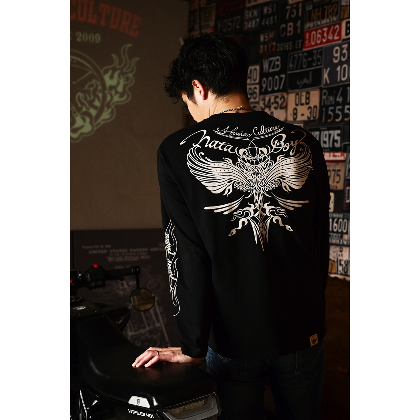 ロングTシャツ【Pinstr nata】