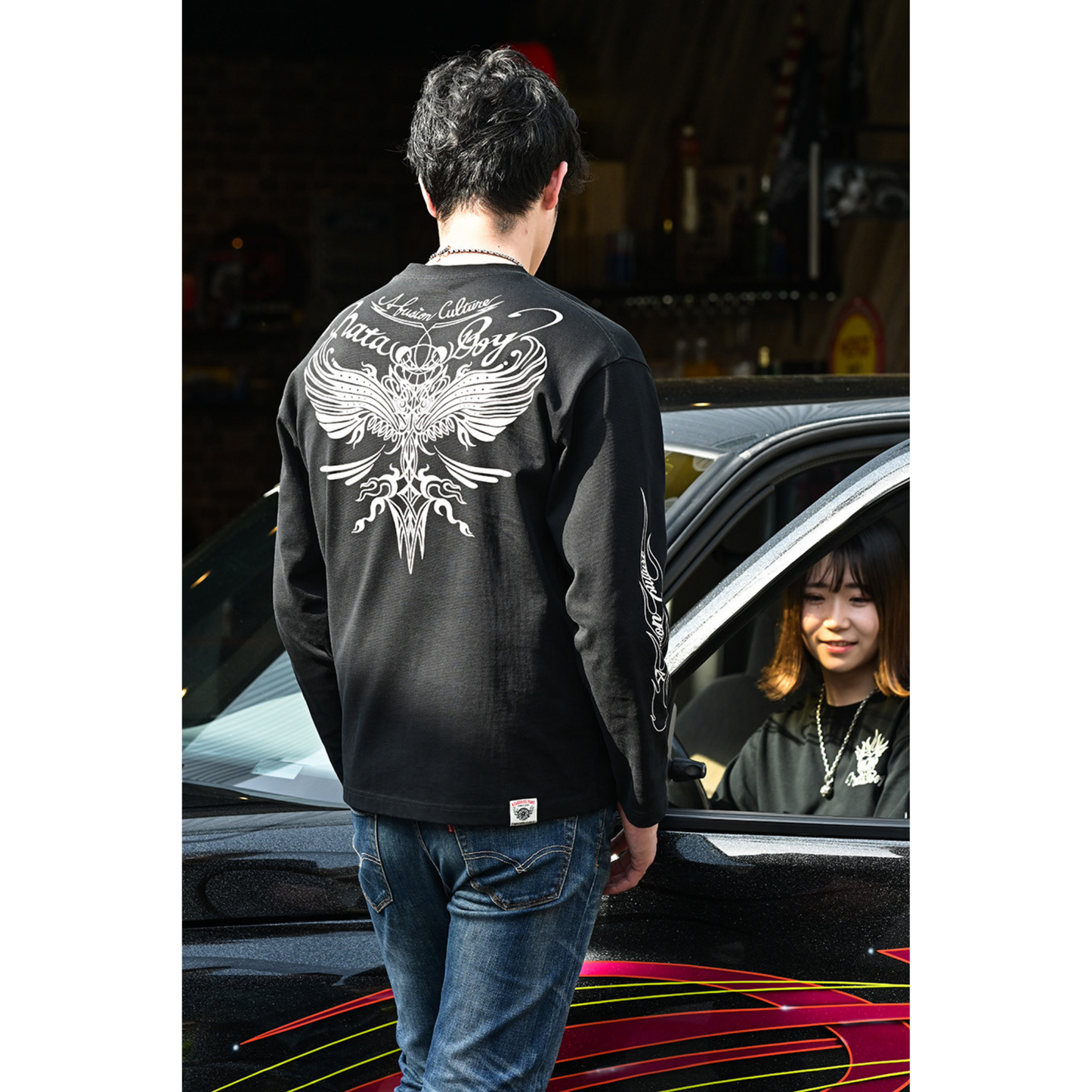 ロングTシャツ【Pinstr nata】