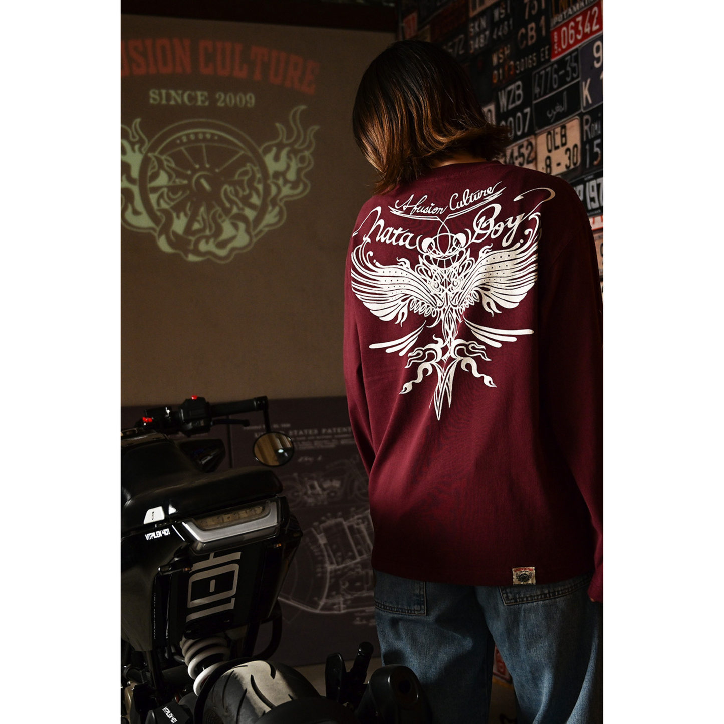 ロングTシャツ【Pinstr nata】