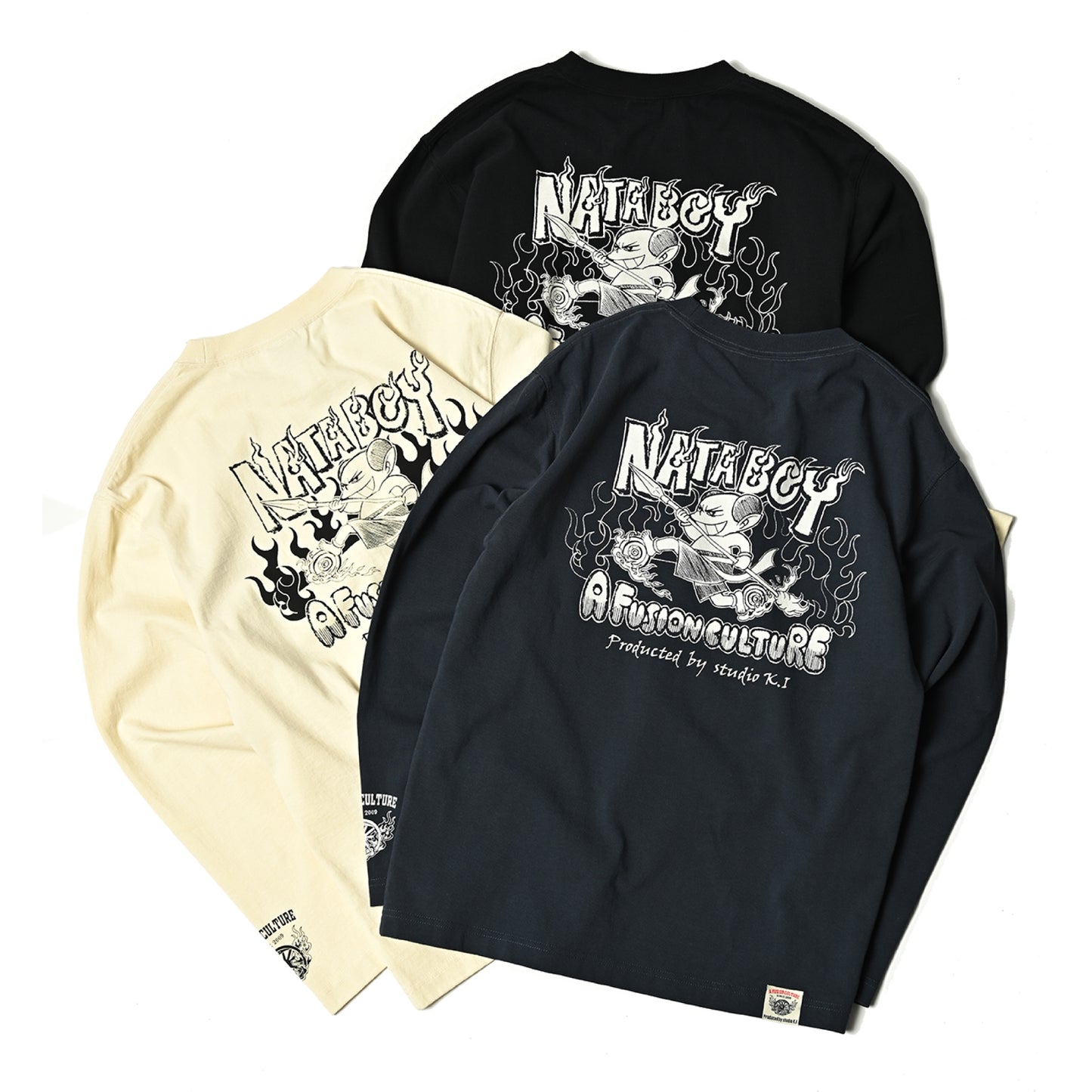 ロングTシャツ【Fire Nata】